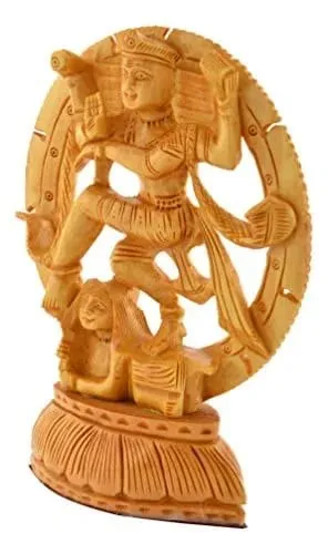 Wooden Nataraj Ring Carving