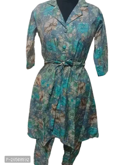 Stylish Multicoloured Chiffon Printed Co-Ords Sets For Women